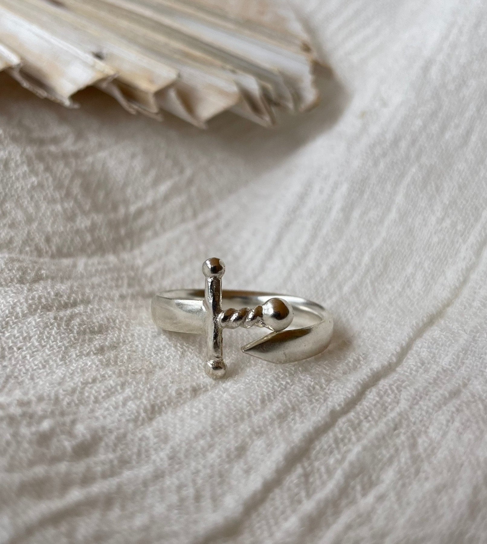 Silver Dagger Ring, Mini Knife Ring, Men's Pinky Ring, Unisex Handcraft  Jewelry, Military Ring, Silver Jewelry for Her, Anniversary Gift 