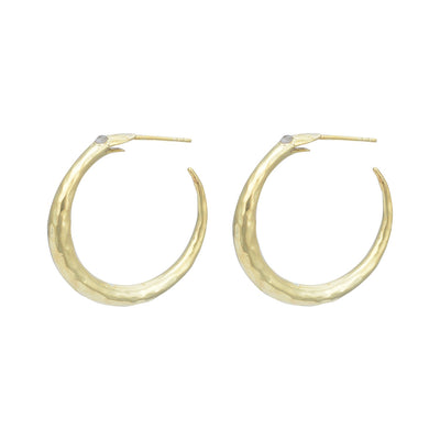 Uroboros 14K Gold Vermeil Snake Hoops, Handmade Gold Snake Hoops, Chunky Gold Hoop Serpent Earrings, Gold Ouroboros Moonstone Jewelry